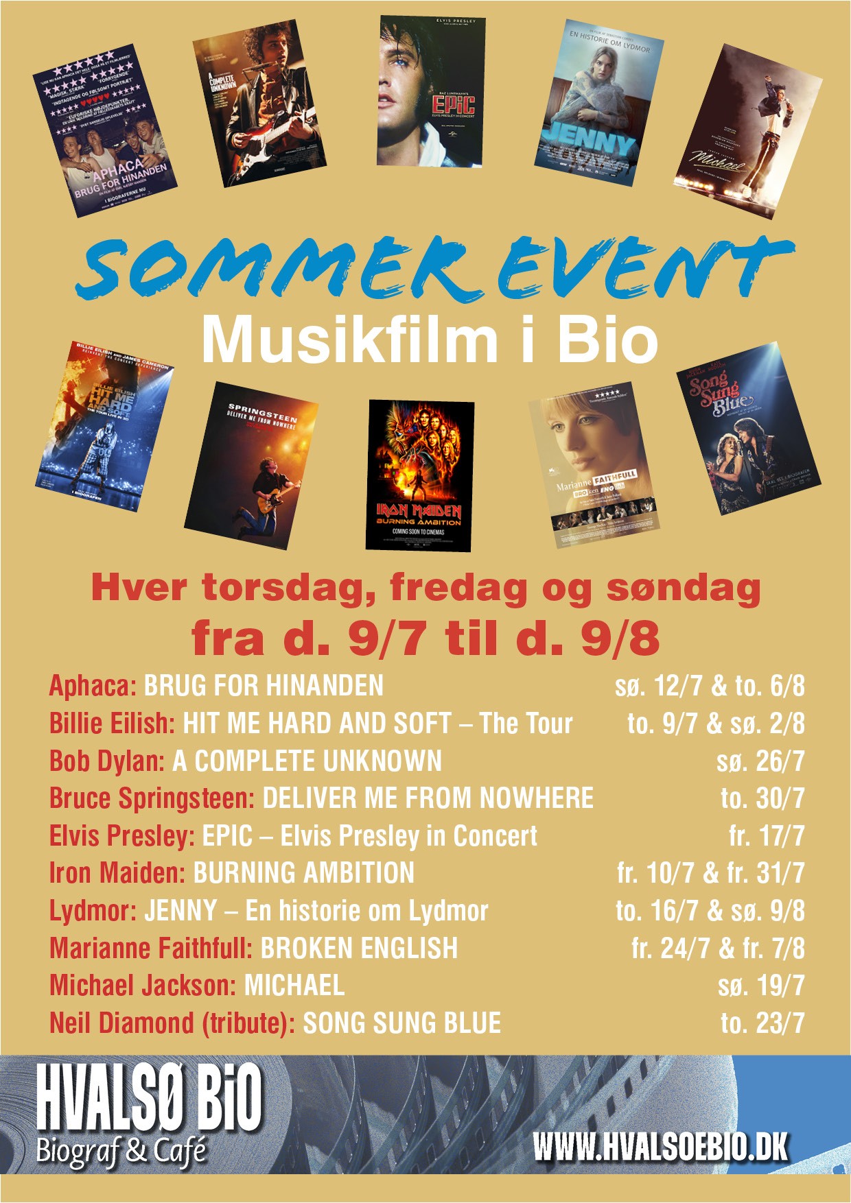 Musikfilm sommer 2026